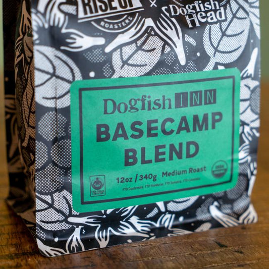 Rise Up coffee roasters x Dogfish Head basecamp blend.