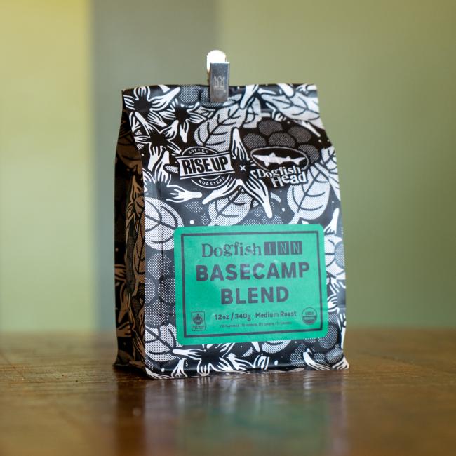 Rise Up coffee roasters x Dogfish Head basecamp blend. 