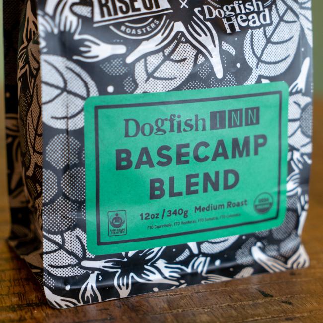 Rise Up coffee roasters x Dogfish Head basecamp blend. 