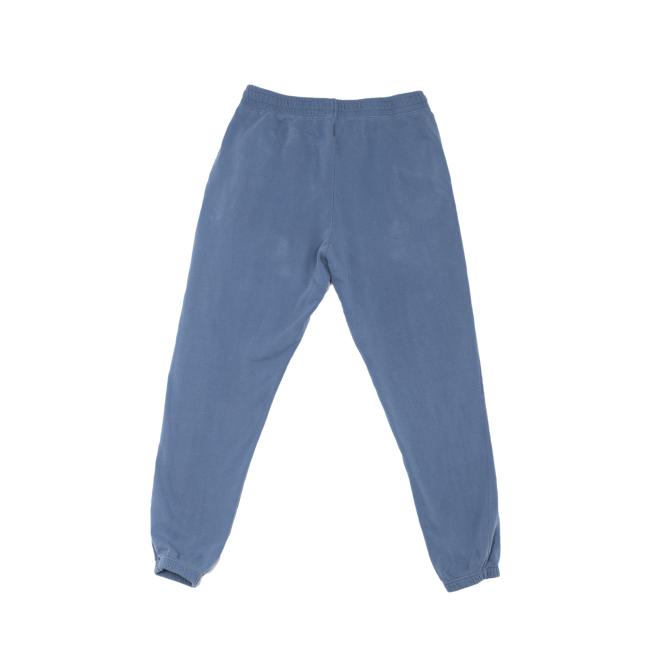 GO WEST T-SHIRT COMPANY's Blue Mermaid Sweatpants, made from soft ring spun cotton with an elastic waistband and cuffs, are laid flat on a white background.