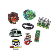 The Dogfish Head 2025 Sticker Pack of 8 by Douglas Earp Print Consultants features unique designs like Dogfish Head logos, a red-sunglasses character, and a green monster—perfect for fans to show off their Dogfish style.