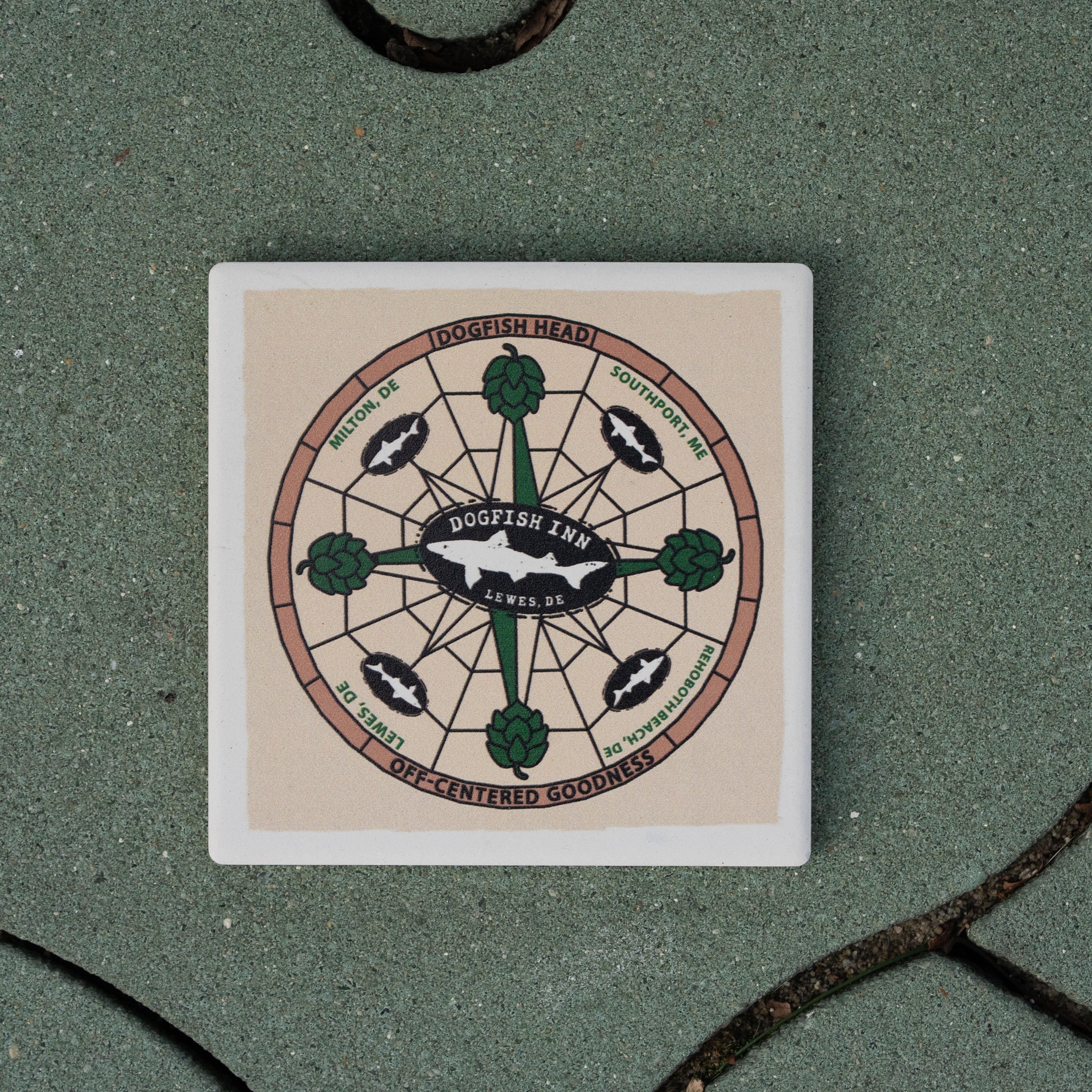 Inn Ceramic Off Centered Coaster – Dogfish Head