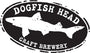 Classic Oval Black Dogfish Head Logo, reads "Dogfish Head" on top, and "craft brewery on the bottom, with a dogfish in the center.