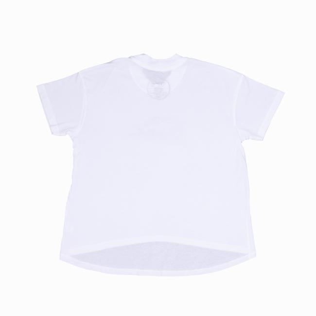 W White Wave Hi Low Tee Back